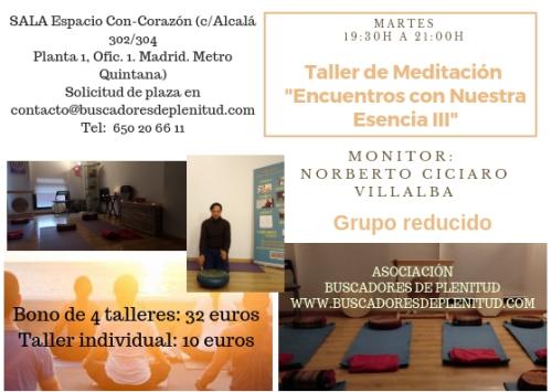 Taller de Meditacin "Encuentros con Nuestra Esencia III" Especial Ejercicios Pleyadianos