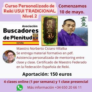 Presencial/Online ABIERTA INSCRIPCIÓN 2026: Curso Personalizado de Reiki USUI TRADICIONAL (todos los niveles) Presencial/Online ABIERTA INSCRIPCIÓN 2026: Curso Personalizado de Reiki USUI TRADICIONAL (todos los niveles)