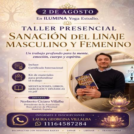 Presencial - Taller "Sanación del linaje masculino y femenino" - Un Trabajo Transgeneracional (Argentina) Asociación Buscadores de Plenitud