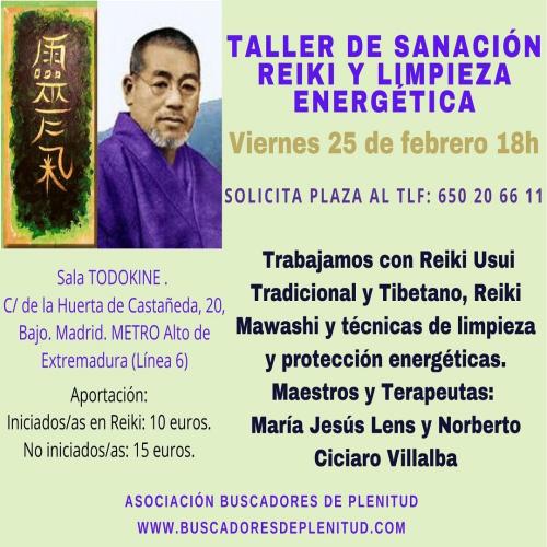Taller de Sanación Reiki y Limpieza Energética Taller de Sanación Reiki y Limpieza Energética