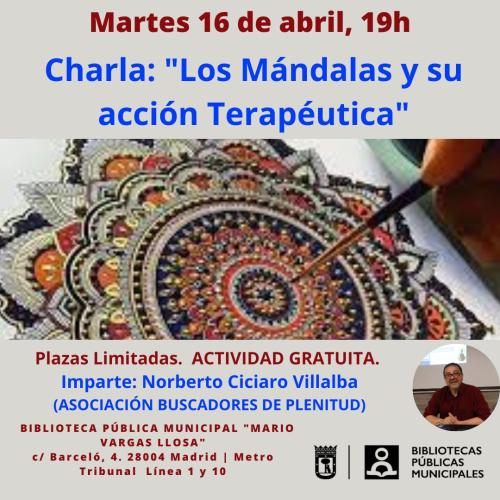 Charla: "Los Mndalas y su accin Teraputica" (Bibl. MARIO VARGAS LLOSA) #bibliotecandomadrid 