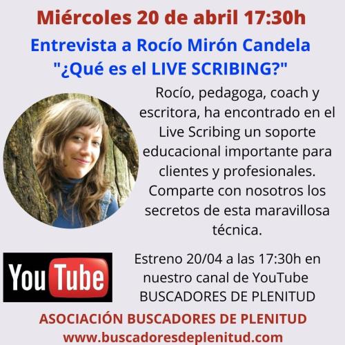 Entrevista a Rocío Mirón Candela "¿Qué es el LIVE SCRIBING?" Entrevista a Rocío Mirón Candela "¿Qué es el LIVE SCRIBING?"