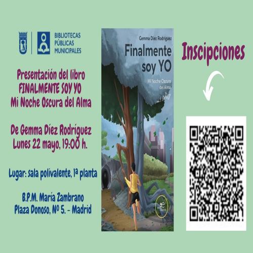 Presentación del Libro "Finalmente Soy Yo" #bibliotecandomadrid Presentación del Libro "Finalmente Soy Yo" #bibliotecandomadrid