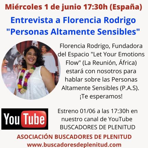 Entrevista a Florencia Rodrigo - "Personas Altamente Sensibles"