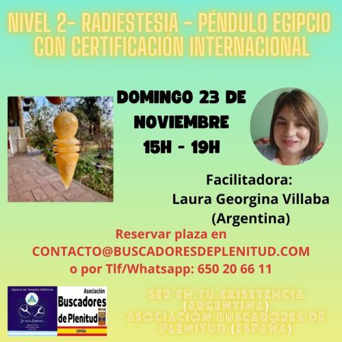 Nivel 2 - Radiestesia - Péndulo egipcio con certificación internacional - Noviembre Nivel 2 - Radiestesia - Péndulo egipcio con certificación internacional - Noviembre
