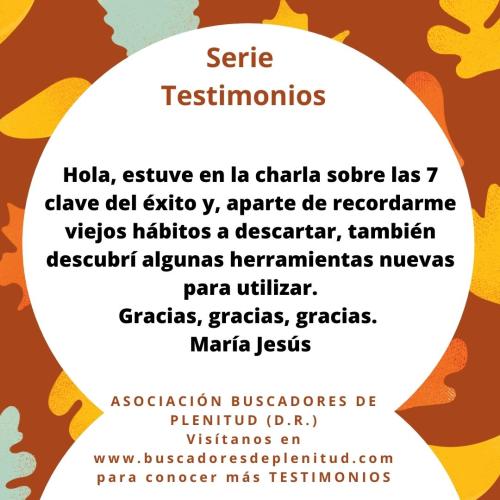 Nuestros Clientes dan Testimonio: María Jesús Nuestros Clientes dan Testimonio: María Jesús
