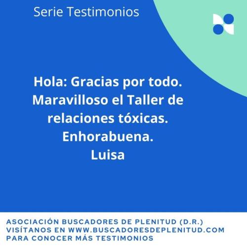 Nuestros Clientes dan Testimonio: Luisa Nuestros Clientes dan Testimonio: Luisa