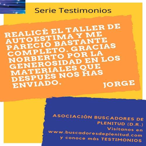 Jorge nos cuenta su experiencia... Jorge nos cuenta su experiencia...