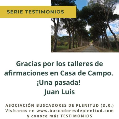 Juan Luis nos cuenta su experiencia... Juan Luis nos cuenta su experiencia...