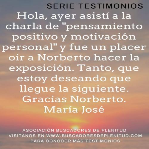 María José nos cuenta su experiencia... María José nos cuenta su experiencia...