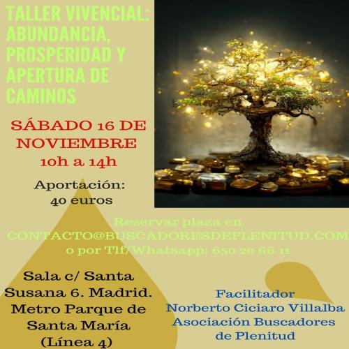 Taller Práctico: Limpiezas energéticas "Abundancia, Prosperidad y Apertura de Caminos" Taller Práctico: Limpiezas energéticas "Abundancia, Prosperidad y Apertura de Caminos"