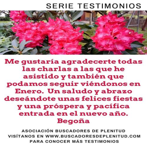 Begoña nos cuenta su experiencia... Begoña nos cuenta su experiencia...