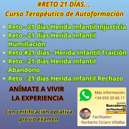 #Retos 21 días... trabajando las heridas de la infancia #Retos 21 días... trabajando las heridas de la infancia
