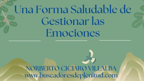Una Forma Saludable de Gestionar las Emociones: Miedo, Enfado, Tristeza y Alegria Una Forma Saludable de Gestionar las Emociones: Miedo, Enfado, Tristeza y Alegria