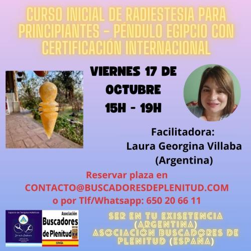Volvemos con el Curso Inicial de Radiestesia para Principiantes - Péndulo egipcio con certificación internacional Volvemos con el Curso Inicial de Radiestesia para Principiantes - Péndulo egipcio con certificación internacional