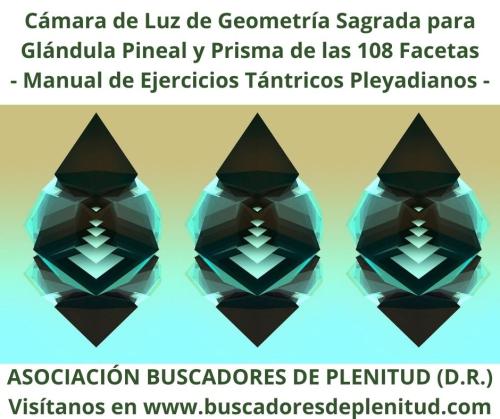 Cámara de Luz de Geometría Sagrada Pineal y Prisma 108 Facetas