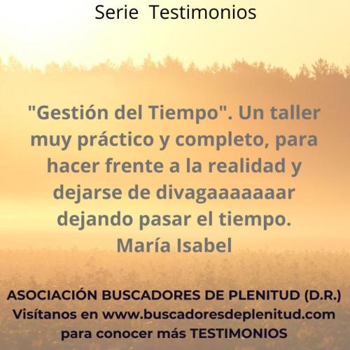 Taller Online "Gestión eficaz del tiempo" Taller Online "Gestión eficaz del tiempo"