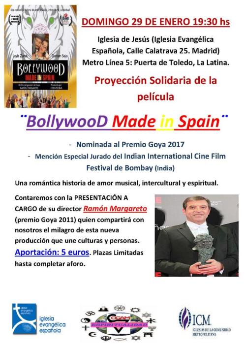 Invitación especial: Proyección Solidaria "Bollywood Made in Spain" Invitación especial: Proyección Solidaria "Bollywood Made in Spain"