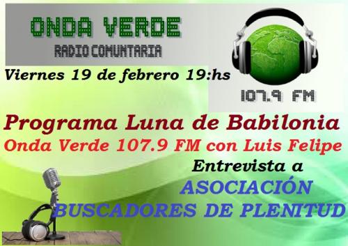 Entrevista en Radio Onda Verde