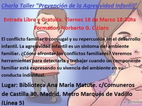 Vídeo Charla "Prevención de la Agresividad Infantil" Vídeo Charla "Prevención de la Agresividad Infantil"