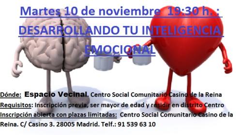 Vídeo Taller DESARROLLANDO TU INTELIGENCIA EMOCIONAL Vídeo Taller DESARROLLANDO TU INTELIGENCIA EMOCIONAL