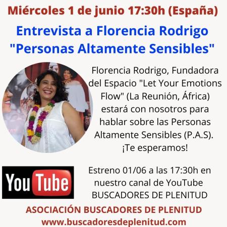 Entrevista a Florencia Rodrigo - "Personas Altamente Sensibles"